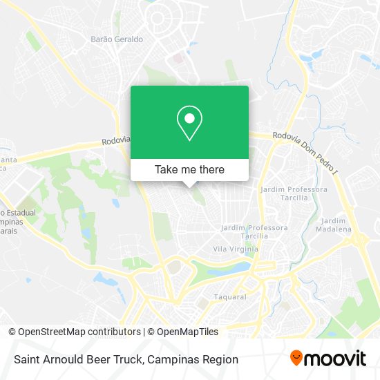 Saint Arnould Beer Truck map