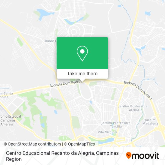 Mapa Centro Educacional Recanto da Alegria