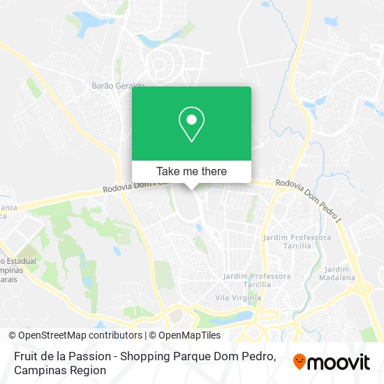 Fruit de la Passion - Shopping Parque Dom Pedro map