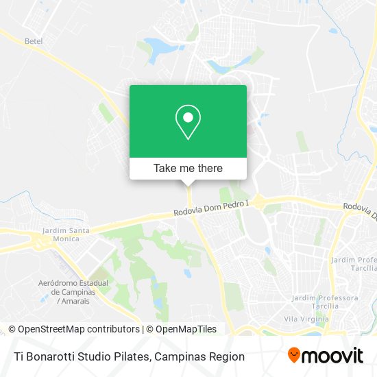 Ti Bonarotti Studio Pilates map