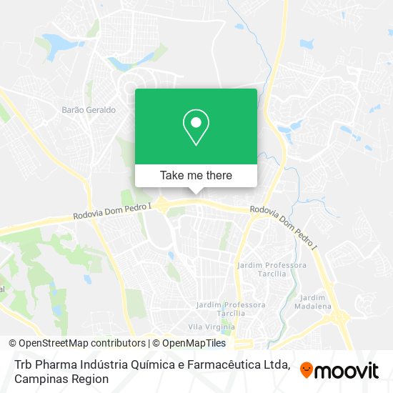 Trb Pharma Indústria Química e Farmacêutica Ltda map
