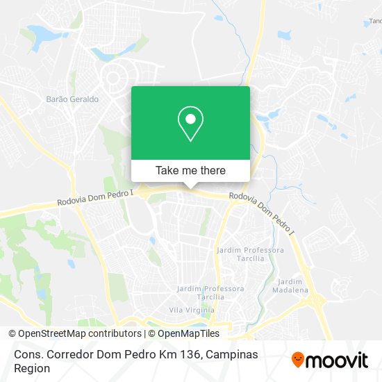 Cons. Corredor Dom Pedro Km 136 map