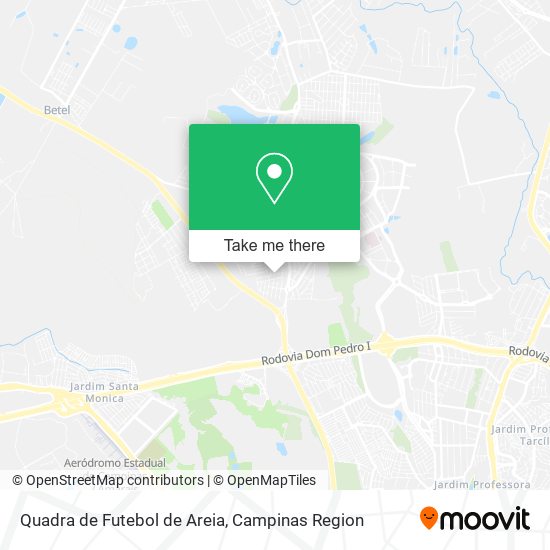Quadra de Futebol de Areia map