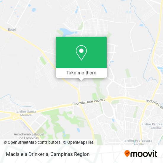 Macis e a Drinkeria map