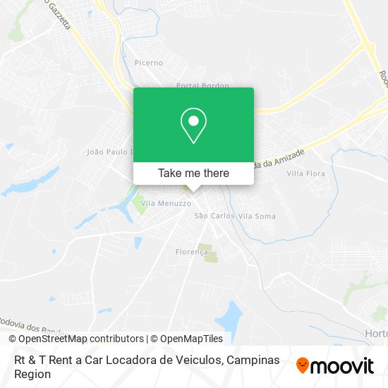 Mapa Rt & T Rent a Car Locadora de Veiculos