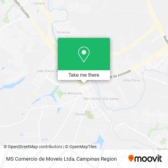 MS Comercio de Moveis Ltda map