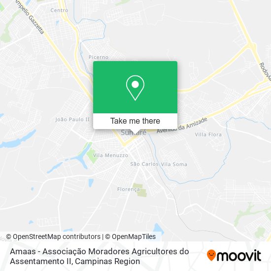 Amaas - Associação Moradores Agricultores do Assentamento II map