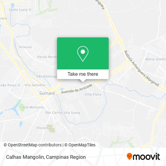 Calhas Mangolin map