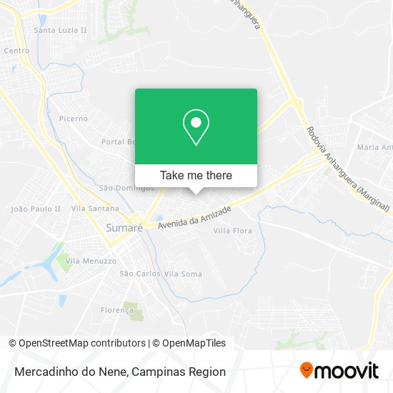 Mapa Mercadinho do Nene