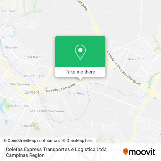 Coletas Express Transportes e Logistica Ltda map