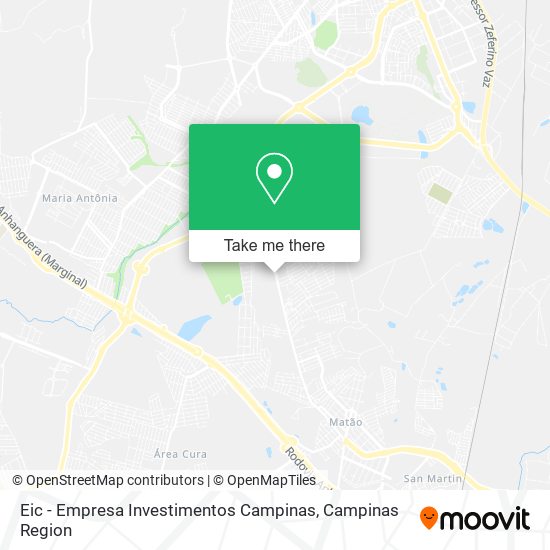 Eic - Empresa Investimentos Campinas map