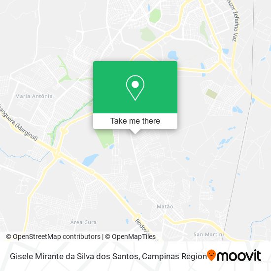 Mapa Gisele Mirante da Silva dos Santos