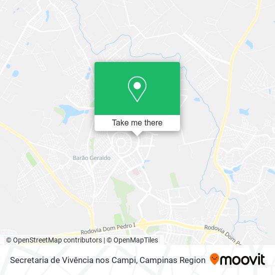 Secretaria de Vivência nos Campi map