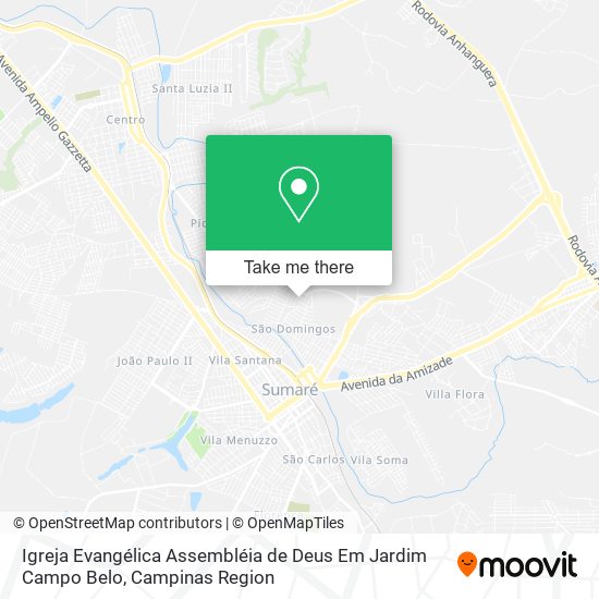 Igreja Evangélica Assembléia de Deus Em Jardim Campo Belo map