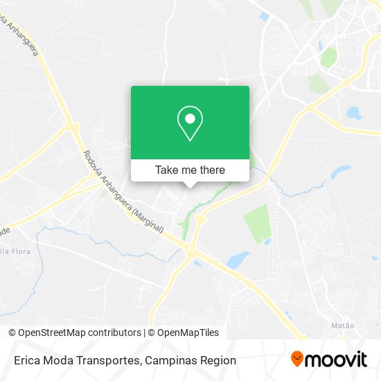 Erica Moda Transportes map