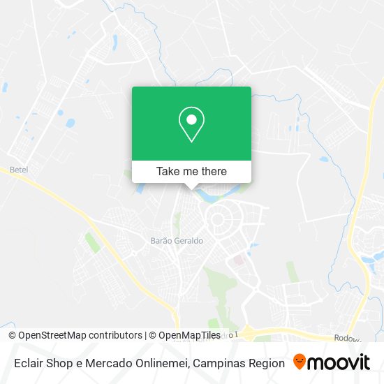 Mapa Eclair Shop e Mercado Onlinemei