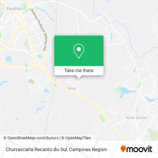 Mapa Churrascaria Recanto do Sul