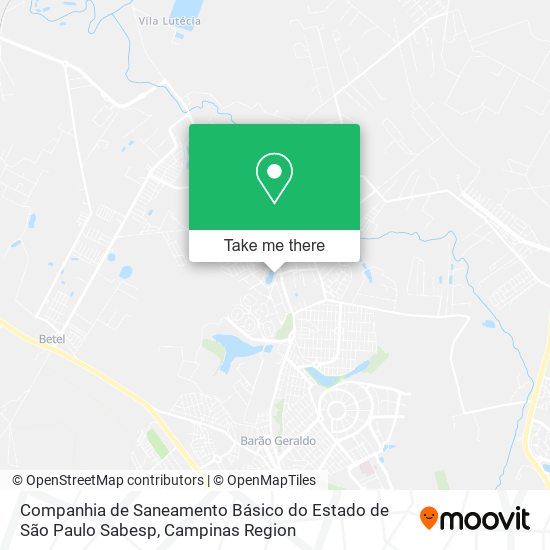 Companhia de Saneamento Básico do Estado de São Paulo Sabesp map