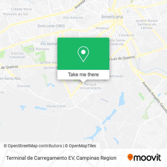 Terminal de Carregamento EV map