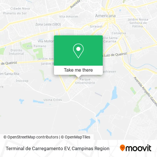 Terminal de Carregamento EV map