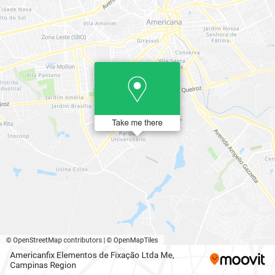 Americanfix Elementos de Fixação Ltda Me map