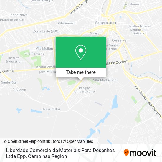 Mapa Liberdade Comércio de Materiais Para Desenhos Ltda Epp