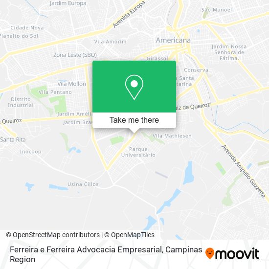 Ferreira e Ferreira Advocacia Empresarial map