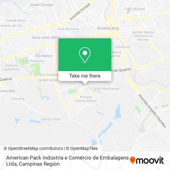 American Pack Indústria e Comércio de Embalagens Ltda map