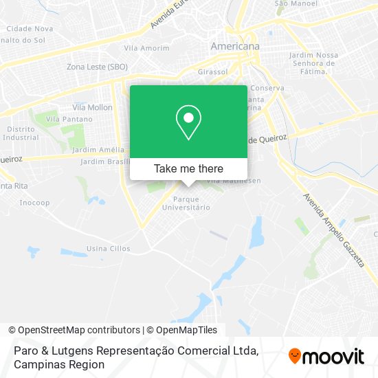 Paro & Lutgens Representação Comercial Ltda map