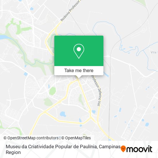 Museu da Criatividade Popular de Paulínia map