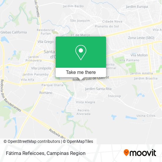 Fátima Refeicoes map