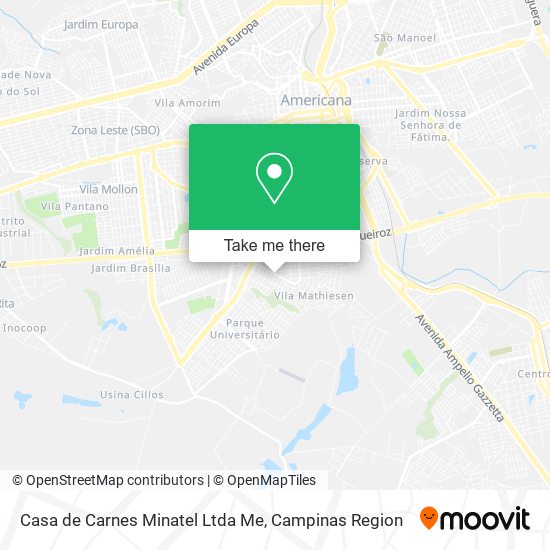 Casa de Carnes Minatel Ltda Me map