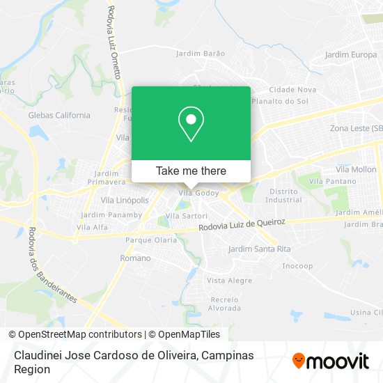 Claudinei Jose Cardoso de Oliveira map