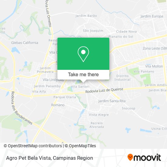 Mapa Agro Pet Bela Vista