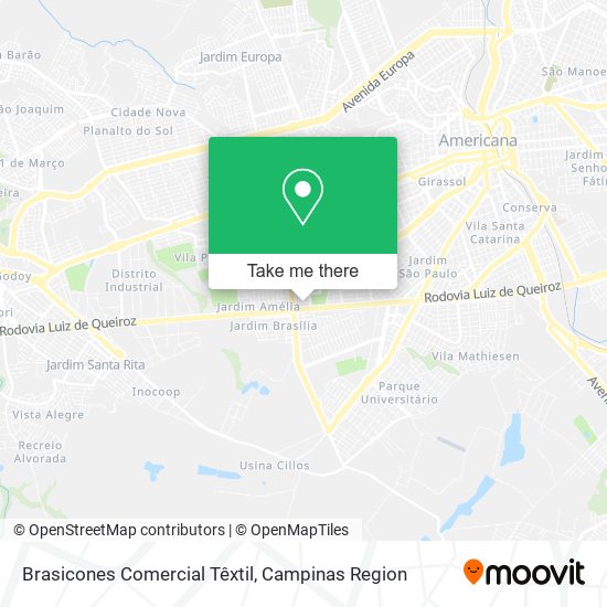 Brasicones Comercial Têxtil map