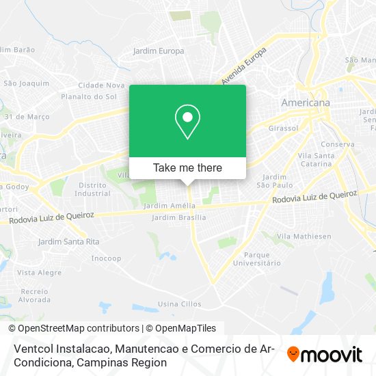 Ventcol Instalacao, Manutencao e Comercio de Ar-Condiciona map