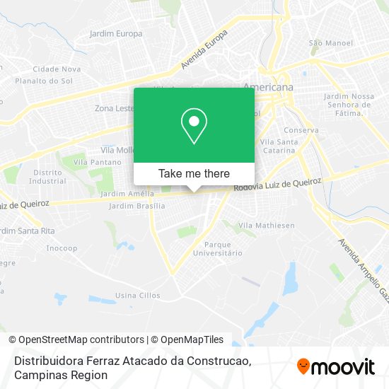 Distribuidora Ferraz Atacado da Construcao map