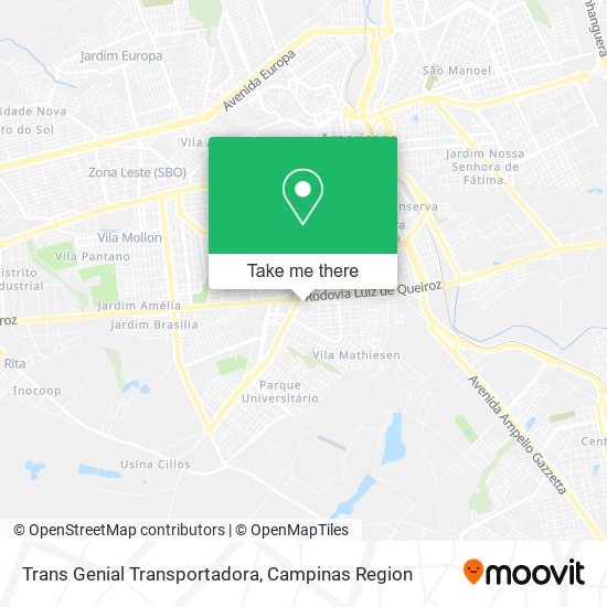 Trans Genial Transportadora map
