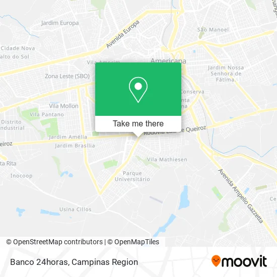 Banco 24horas map
