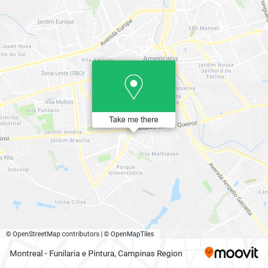 Montreal - Funilaria e Pintura map