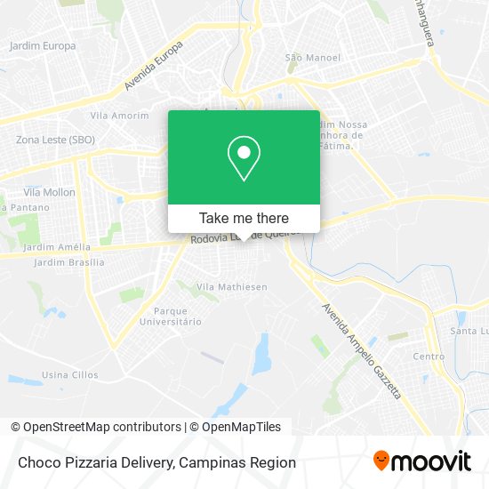 Choco Pizzaria Delivery map