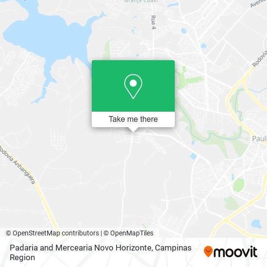 Padaria and Mercearia Novo Horizonte map