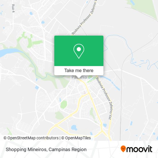 Shopping Mineiros map