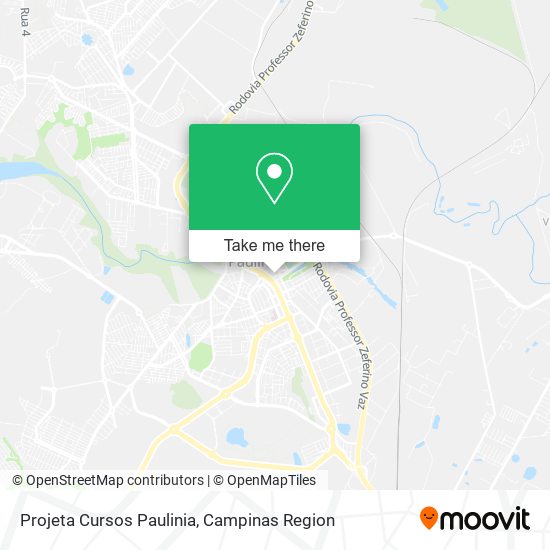 Projeta Cursos Paulinia map