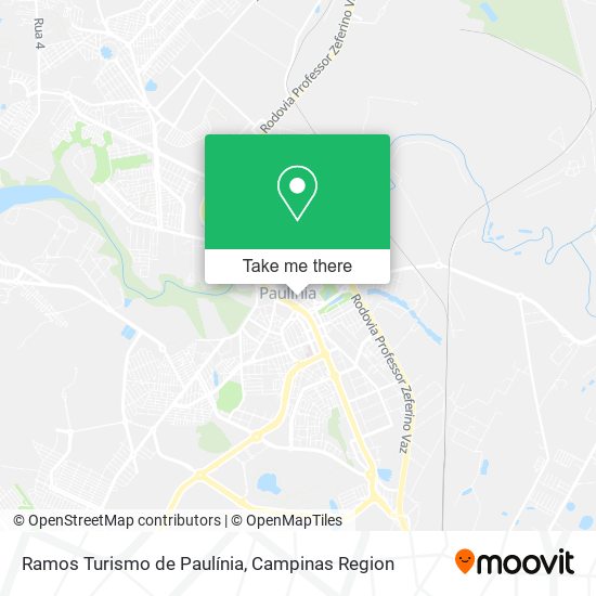 Ramos Turismo de Paulínia map