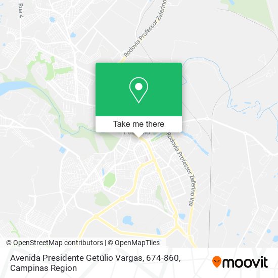 Mapa Avenida Presidente Getúlio Vargas, 674-860