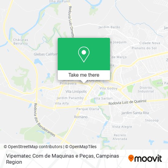 Vipematec Com de Maquinas e Peças map