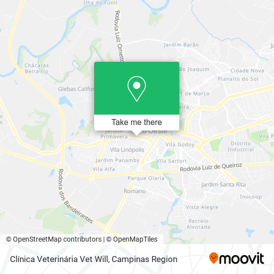 Clínica Veterinária Vet Will map