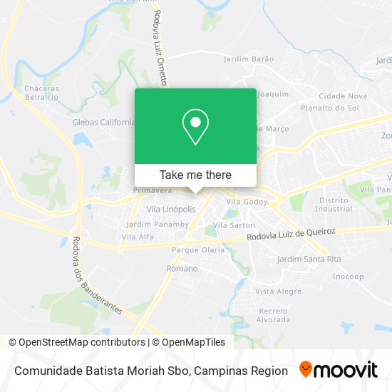 Comunidade Batista Moriah Sbo map