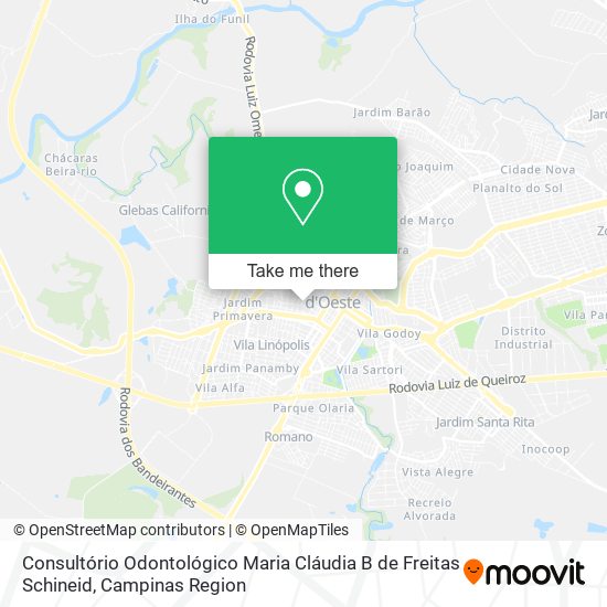 Consultório Odontológico Maria Cláudia B de Freitas Schineid map